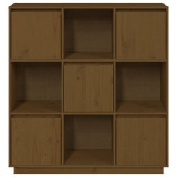 Berkfield Highboard Honey Brown 110.5X35X117 Cm Solid Wood Pine - thumbnail 3