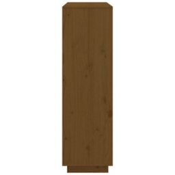 Berkfield Highboard Honey Brown 110.5X35X117 Cm Solid Wood Pine - thumbnail 4