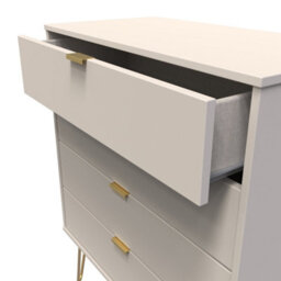 Honshu 4 Drawer Chest Of Drawers In Kashmir Matt (Ready Assembled) - thumbnail 5