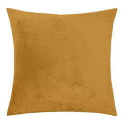 Ameha Ochre Plain Velvet Cushions Set, 18X18 Inch, Includes 2 Filled Cushions & 2 Covers, Breathable & Anti Allergic - thumbnail 3