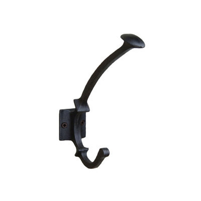 Oakcrafts - Antique Cast Iron Coat Hook Spoon Head 4 Hole 150mm - Pack Of 5 - image 1