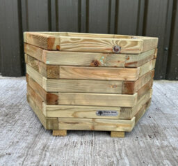 2025 Simply Wood Signature Classic Hexagon Planter - Extra Large - thumbnail 4