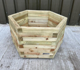2025 Simply Wood Signature Classic Hexagon Planter - Extra Large - thumbnail 5