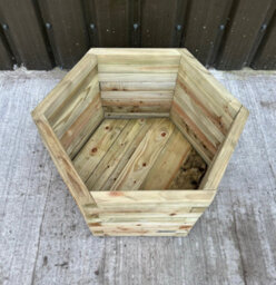 2025 Simply Wood Signature Classic Hexagon Planter - Extra Large - thumbnail 6