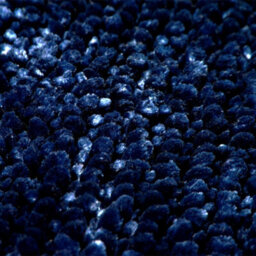 Allure Bath Fashions Velvet Chenille Bobble Bath Mat Non-Slip - Navy - thumbnail 3