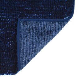 Allure Bath Fashions Velvet Chenille Bobble Bath Mat Non-Slip - Navy - thumbnail 4