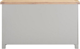 Seconique Windsor 3 Door 3 Drawer Sideboard  Pebble Grey With Oak Top  Fully Assembled - thumbnail 7