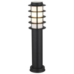 Long Life Lamps Company Modern Outdoor Bollard Light Stainless Steel Opaque Diffuser Zlc309Bk - thumbnail 3