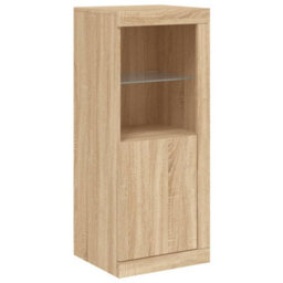 Berkfield Sideboard With Led Lights Sonoma Oak 41X37X100 Cm - thumbnail 3
