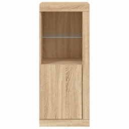 Berkfield Sideboard With Led Lights Sonoma Oak 41X37X100 Cm - thumbnail 6