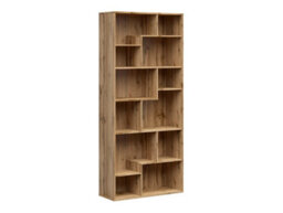 Impact Furniture Cube Storage Unit Shelving Bookcase Open Shelves Display Organizer Room Divider Oak Tetrix - thumbnail 4