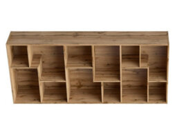 Impact Furniture Cube Storage Unit Shelving Bookcase Open Shelves Display Organizer Room Divider Oak Tetrix - thumbnail 6