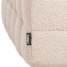 Wyld And Coco Beige Boucle Ottoman Bench With Storage, Tufted Modern Design, W72 X D42 X H40Cm - thumbnail 8