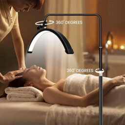 180Cm 36W Floor Lamp Led Half-Moon Shaped Light Lash Light Eyelash Tech Skincare - thumbnail 5
