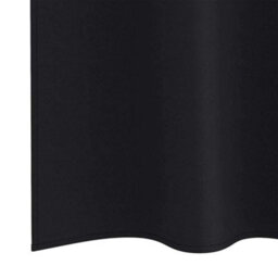 Berkfield Curtains With Curtains 2 Pcs Black 245 X 140 Cm Polyester - thumbnail 5