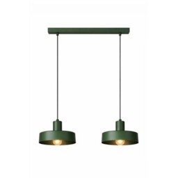 Luminosa Lighting Luminosa Velyo Bar Pendant Ceiling Light Green 2X E27 - thumbnail 2