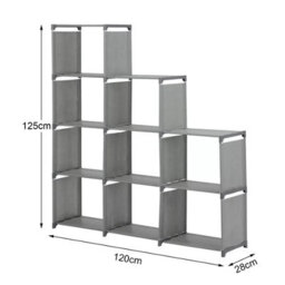 9 Cube Bookcase Shelf Display Furniture Storage Shelving Unit Living Room Office - thumbnail 2