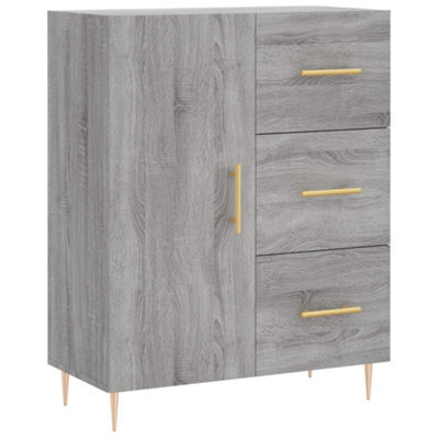 Berkfield Classic Sideboard Grey Sonoma 69.5X34X90 Cm Engineered Wood - image 1