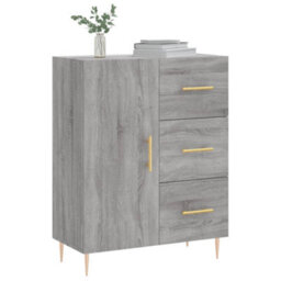 Berkfield Classic Sideboard Grey Sonoma 69.5X34X90 Cm Engineered Wood - thumbnail 3