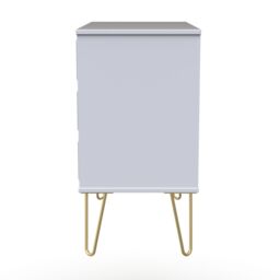 Cube Ready Assembled Matt Duck Egg & White No Effect 3 Drawer Wide Chest (H)695mm (W)765mm (D)415mm - thumbnail 6