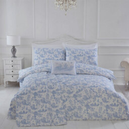 Julian Charles Home Toile Blue 100% Cotton Duvet Set - thumbnail 1