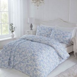 Julian Charles Home Toile Blue 100% Cotton Duvet Set - thumbnail 3