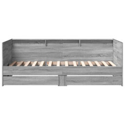Berkfield Daybed With Drawers Without Mattress Grey Sonoma 75X190 Cm Small Single - thumbnail 4