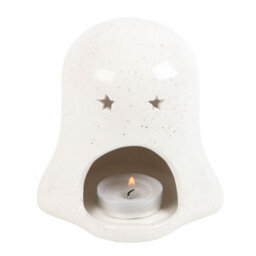 Ghost & Pumpkin Tealight Candle Holder - Halloween & Autumn Decor - thumbnail 3