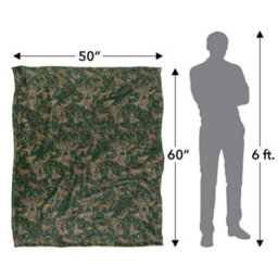 Jq Licensing Jl-Jp Big Game Hunting Silky Deer Moose Supersoft Blanket Green (One Size) - thumbnail 5