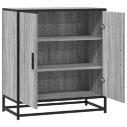 Vidaxl Sideboard Grey Sonoma 68X35X76 Cm Engineered Wood And Metal - thumbnail 5