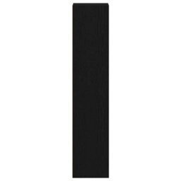 Berkfield Modern Bookcase Black Oak 36X30X143 Cm Engineered Wood - thumbnail 7