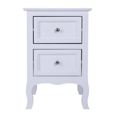 New Bedside Table Cabinet Storage Unit Chest Of 2 Drawers Organiser Bedroom - image 1