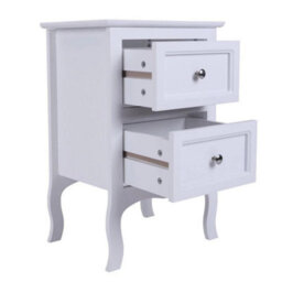 New Bedside Table Cabinet Storage Unit Chest Of 2 Drawers Organiser Bedroom - thumbnail 6