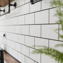 Top Ceramics White Flat Matt/satin Metro Ceramic Wall Tile (L)200mm X (W)100mm Each Box 0.88Sqm