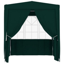 Walplus Professional Party Tent Garden Gazebo Canopy With Side Walls 2X2 M Green - thumbnail 3