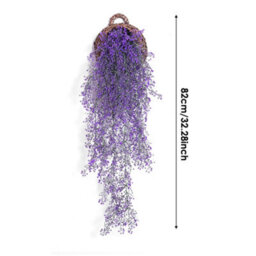 Garden Sanctuary Artificial Hanging Vines Plants, Artificial Ivy Leaves Garland, Faux Fake Plastic Decorative Artificial Plants Purple - thumbnail 6