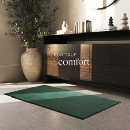 Tectake Rug Zonelle Short Pile And Ultra-Soft Carpet In Rectangular Or Round Design 80 X 150 Cm - Green - thumbnail 3