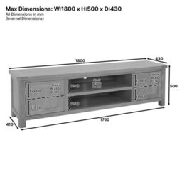 The Furniture Market Marbury Sage Green Extra Large Tv Unit - thumbnail 9