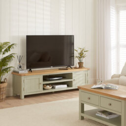 The Furniture Market Marbury Sage Green Extra Large Tv Unit - thumbnail 3