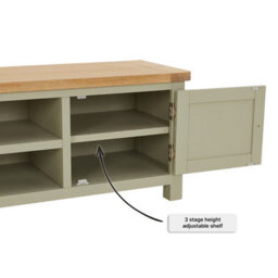 The Furniture Market Marbury Sage Green Extra Large Tv Unit - thumbnail 6