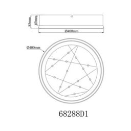 Luminosa Lighting Luminosa Mirrora 40Cm Semi Flush Ceiling Light Matt Black, Glass Mirror Led 2700/6500K - thumbnail 8