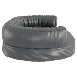 Berkfield Ergonomic Foam Dog Bed Grey 75X53 Cm Faux Leather - thumbnail 5