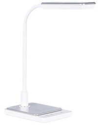 Beliani Led Desk Lamp White With Adjustable Arm, Touch Dimmer And Colour Temperature Control - thumbnail 3