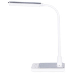 Beliani Led Desk Lamp White With Adjustable Arm, Touch Dimmer And Colour Temperature Control - thumbnail 2
