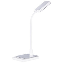 Beliani Led Desk Lamp White With Adjustable Arm, Touch Dimmer And Colour Temperature Control - thumbnail 6