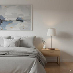 White Fabric Empire Lampshade With Gold Trim 30Cm Linen Table & Ceiling Lamp Shade For Bedroom Living Room - thumbnail 5
