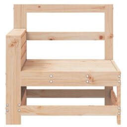 Walplus Garden Armrest Sofa 69X62X70.5 Cm Solid Wood Pine - Cushion Not Included - thumbnail 3