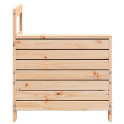 Walplus Garden Armrest Sofa 69X62X70.5 Cm Solid Wood Pine - Cushion Not Included - thumbnail 4
