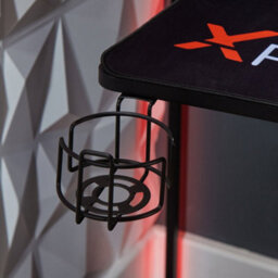 X Rocker Cougar Xl 160Cm Height Adjustable Gaming Desk With Full Mousepad - Carbon Black - thumbnail 6