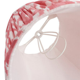 Loops Elegant Handcrafted Coral Pink Tapered Lamp Shade With Pleated Design - thumbnail 4
